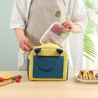 Lunch Bag Isotherme Jaune Compartimenté