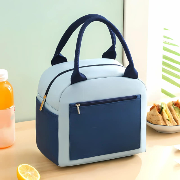 Lunch Bag Isotherme Bleu Ciel Compartimenté
