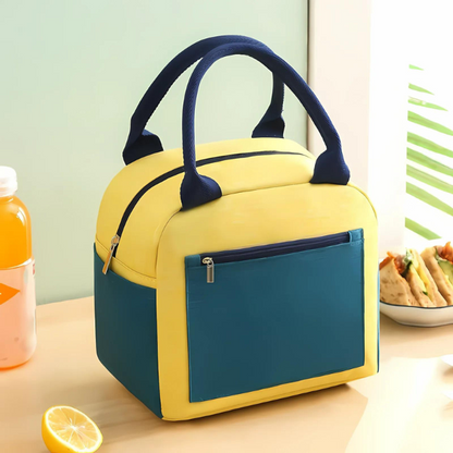 Lunch Bag Isotherme Jaune Compartimenté