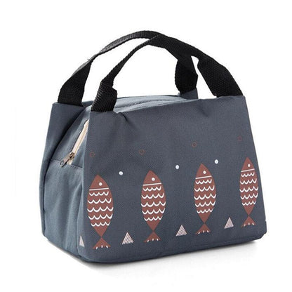 Sac Isotherme Repas Poissons Marron