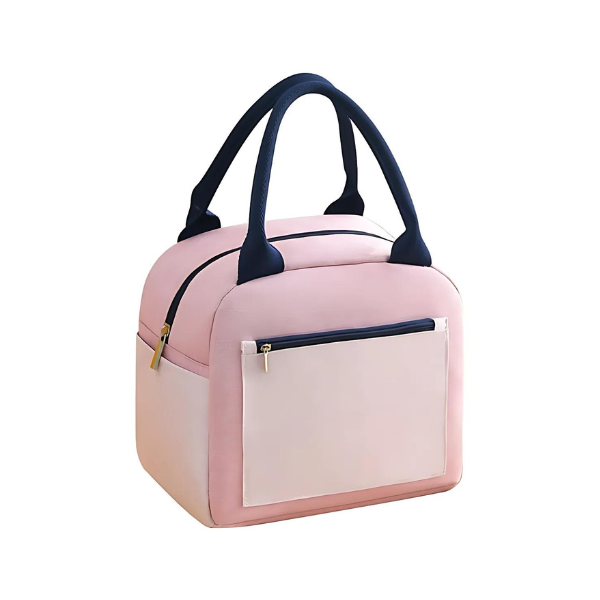 Lunch Bag Isotherme Rose Compartimenté