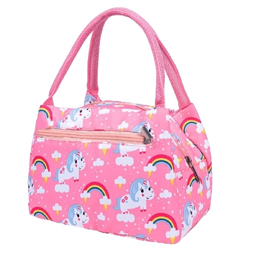 Sac Isotherme Repas Rose Licorne Arc-En-Ciel