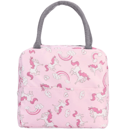 Sac Isotherme Repas Rose Licornes