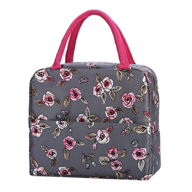 Sac Isotherme Repas Roses Violettes