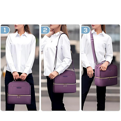 Sac Isotherme Violet Double Compartiment