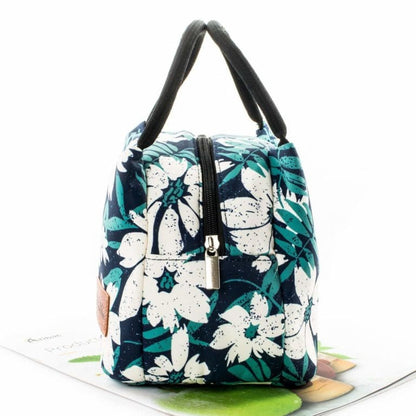 Sac Isotherme Repas Fleurs Blanches