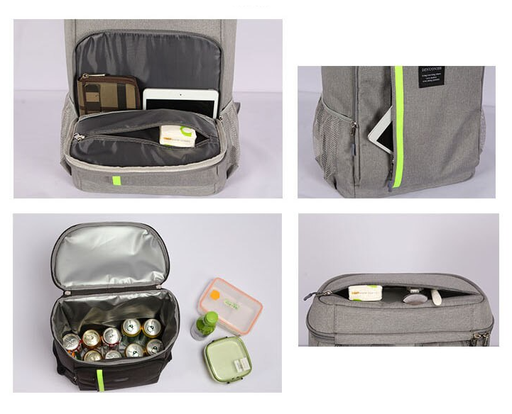 Sac à Dos Lunch Box Gris