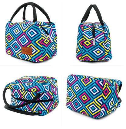 Sac Isotherme Repas Losanges Multicolores