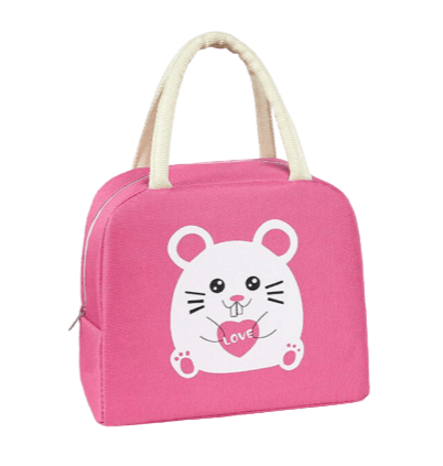 Sac Isotherme Repas Souris Rose