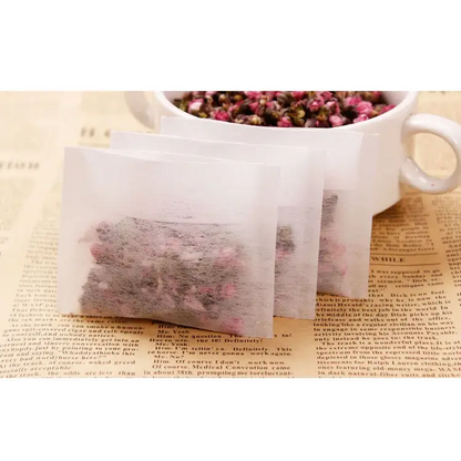 Sachets à Thé Vides avec Fermeture – 100 Pièces