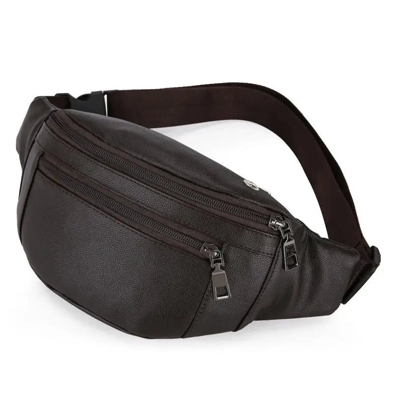 Sacoche Banane Homme Marron