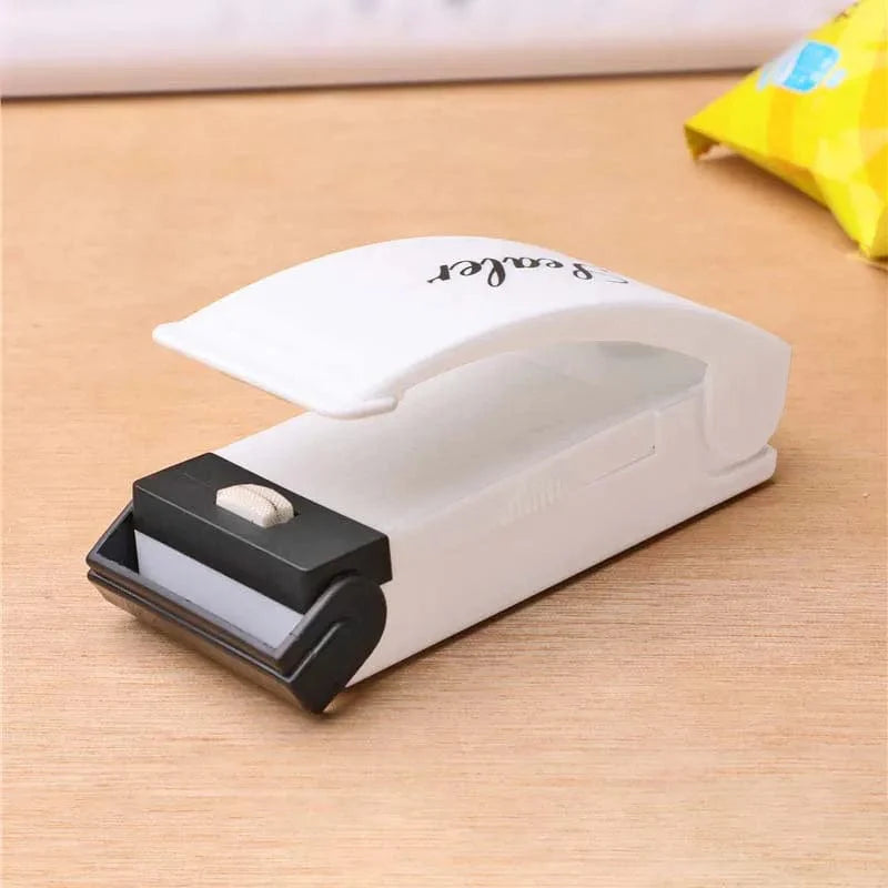 Scelleur de Sachets Alimentaires Portable Kitchen Home Gadgets 1PC White-A