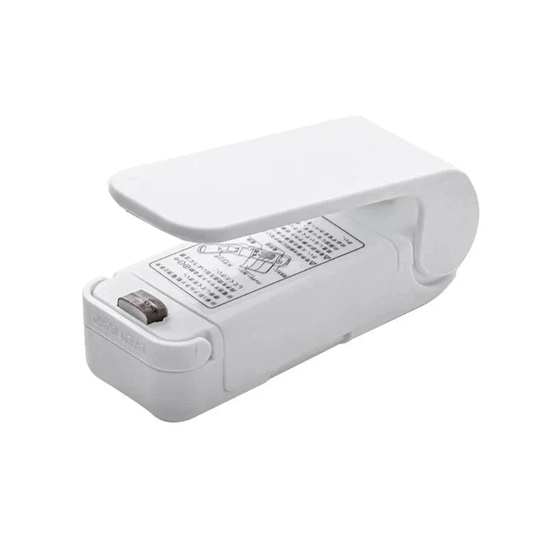 Scelleur de Sachets Alimentaires Portable Kitchen Home Gadgets 1PC White-B