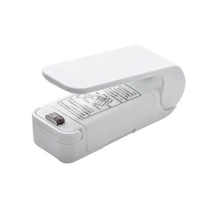 Scelleur de Sachets Alimentaires Portable Kitchen Home Gadgets 1PC White-B