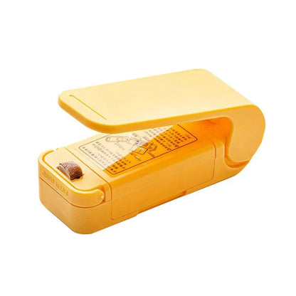 Scelleur de Sachets Alimentaires Portable Kitchen Home Gadgets 1PC Yellow-B