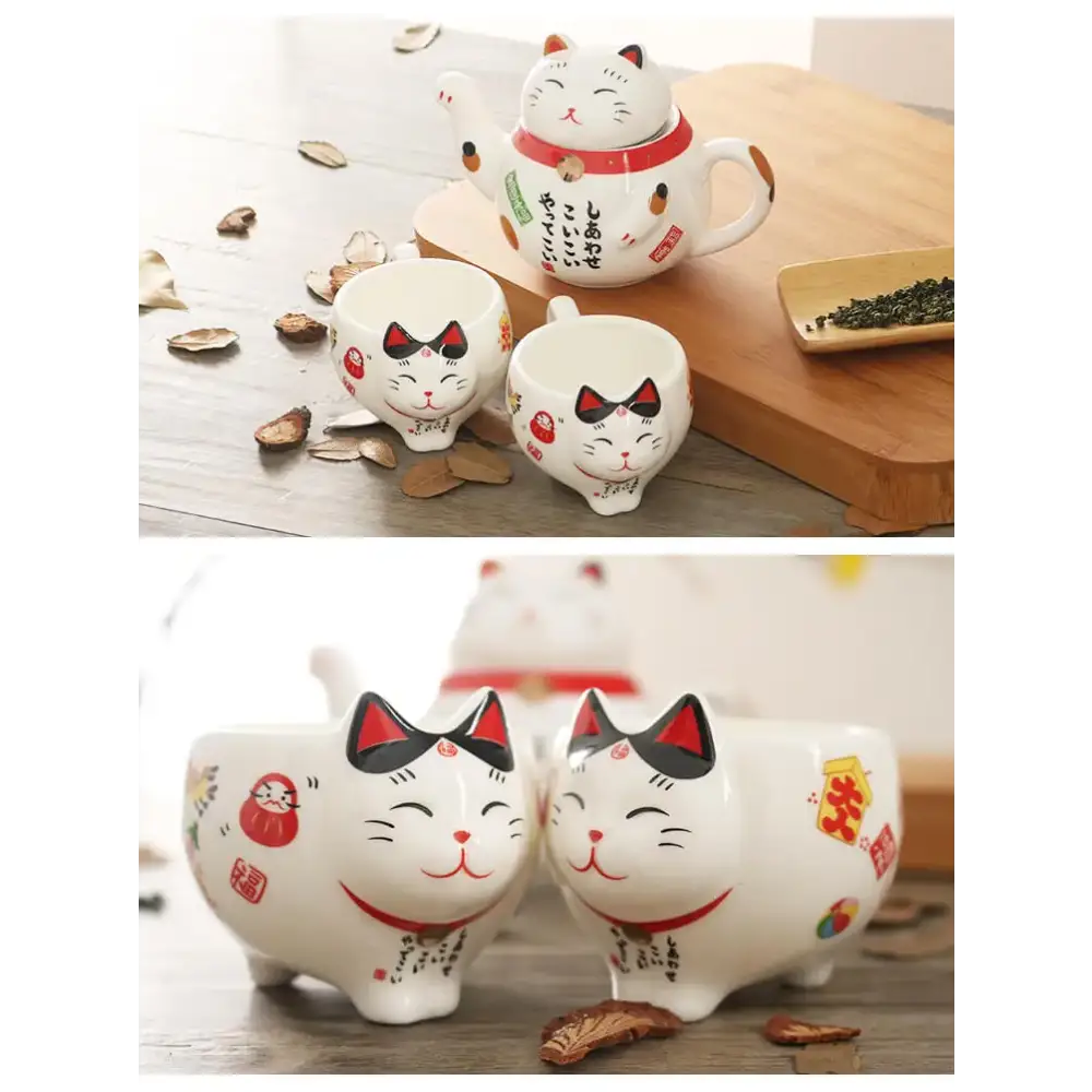 Service à Thé Chat Maneki-Neko