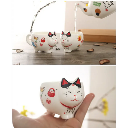 Service à Thé Chat Maneki-Neko