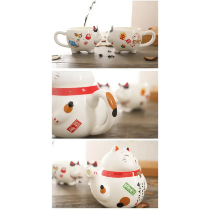 Service à Thé Chat Maneki-Neko