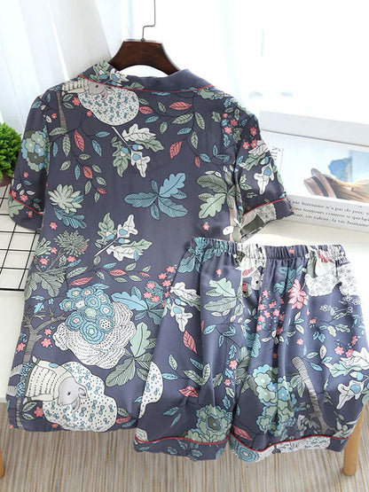 Pyjama Short Pour Femme 2 Pièces "Pétales de Nuit"