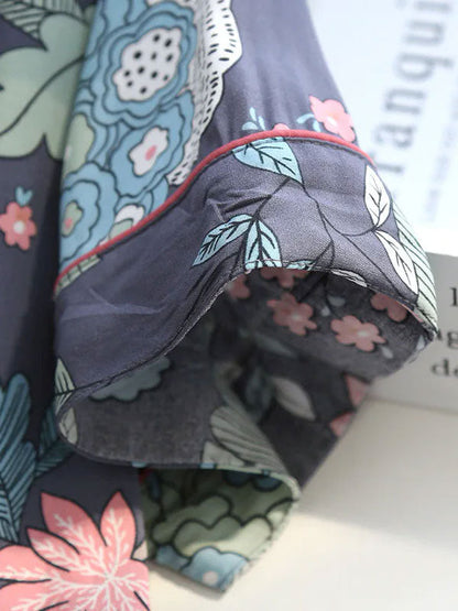 Pyjama Short Pour Femme 2 Pièces "Pétales de Nuit"