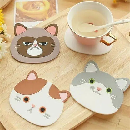 Sous-tasse Chat Kawaii