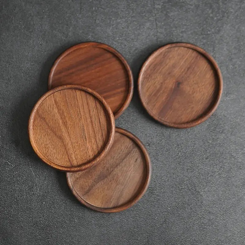 Sous-tasse en Bois de Noyer