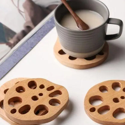 Sous-tasse en Bois d'Hêtre