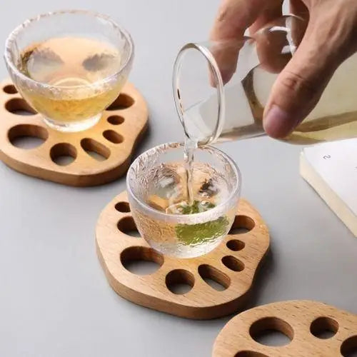 Sous-tasse en Bois d'Hêtre