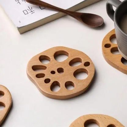 Sous-tasse en Bois d'Hêtre