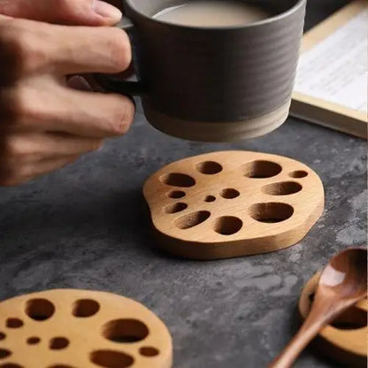 Sous-tasse en Bois d'Hêtre