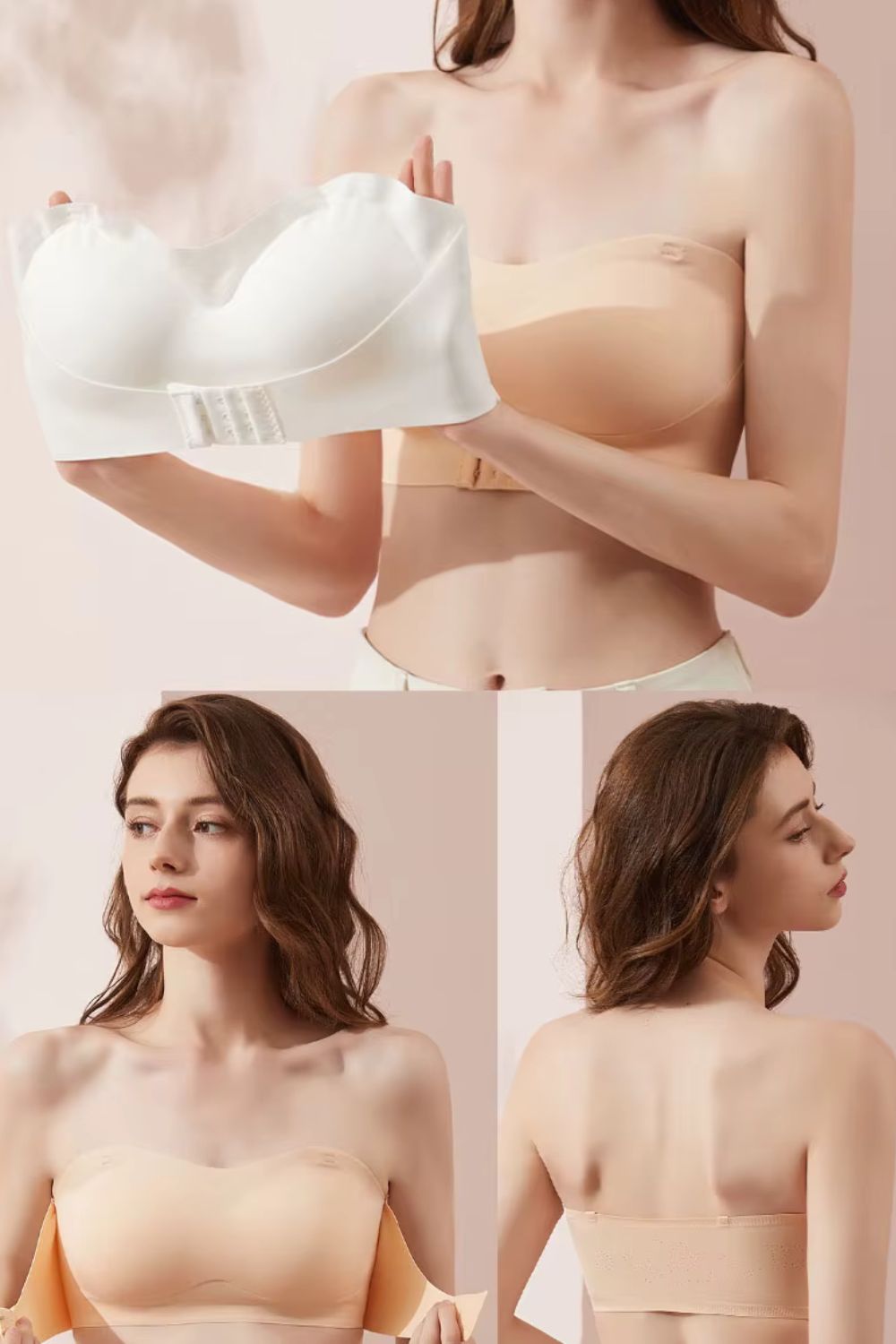 Soutien-gorge sans armature bandeau invisible