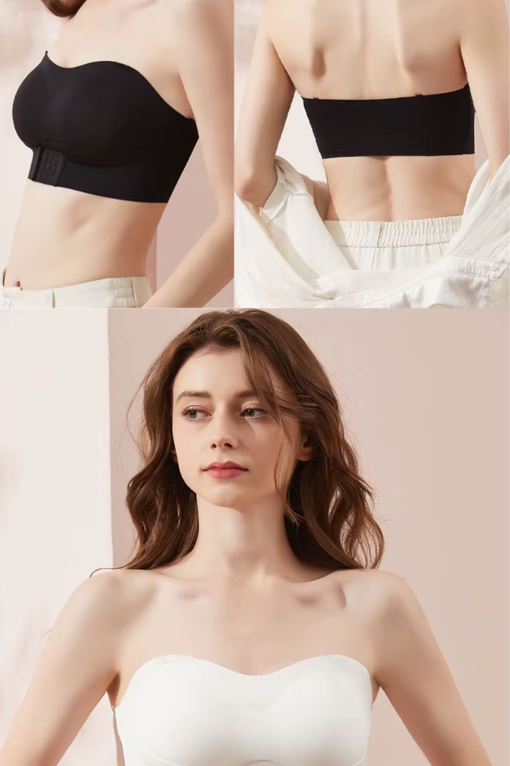 Soutien-gorge sans armature bandeau invisible