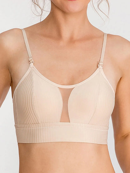 Soutien-gorge sans armature dos nu en dentelle