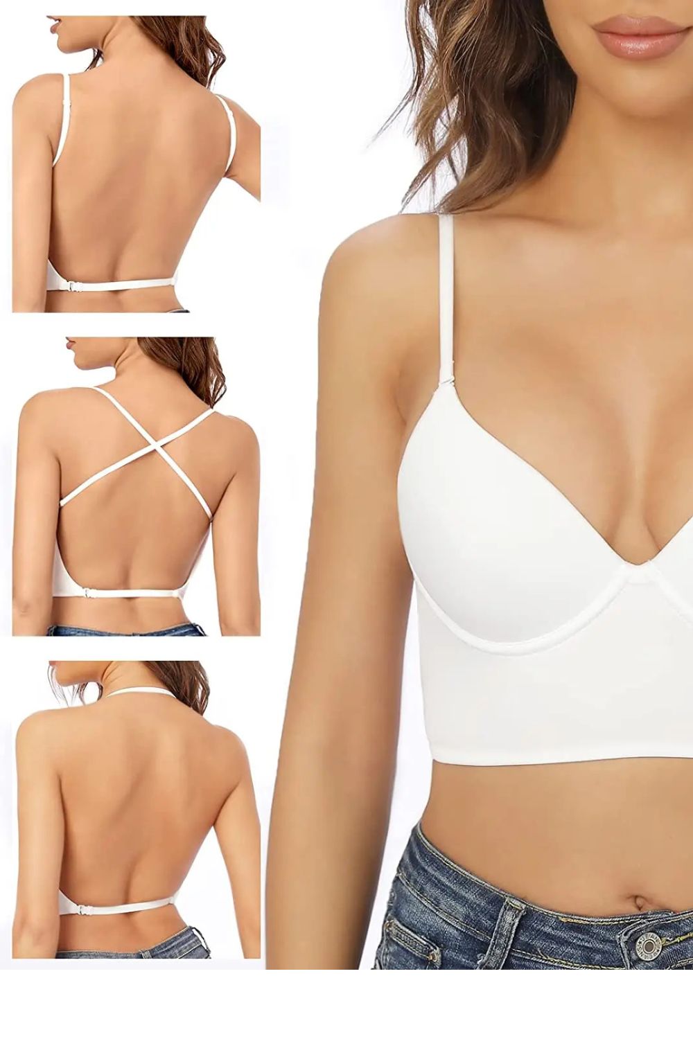 Soutien-gorge invisible dos nu sans armature