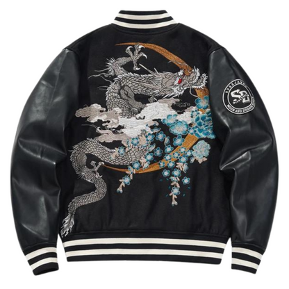 Sukajan Japan ’Ryu Yokohama’ - Noir / M