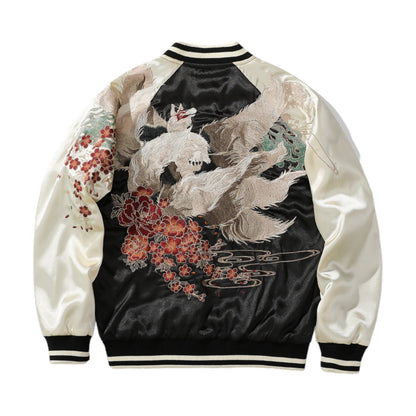 Sukajan Kitsune ’Kotsu Haku’ - Blanc / XL