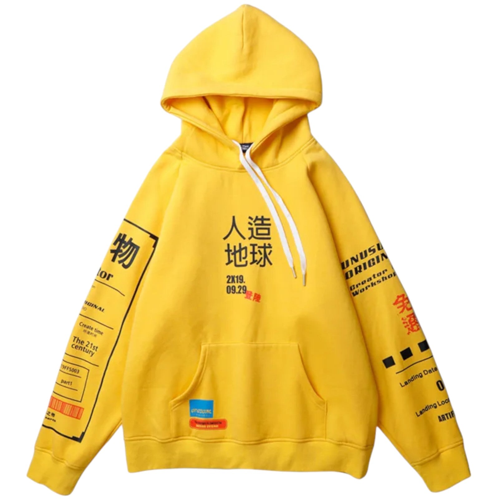 Sweat Ecriture Kanji ’The Flake’ - Jaune / M