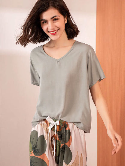 Pyjama Pour Femme 2 pièces "Jardin De Printemps"