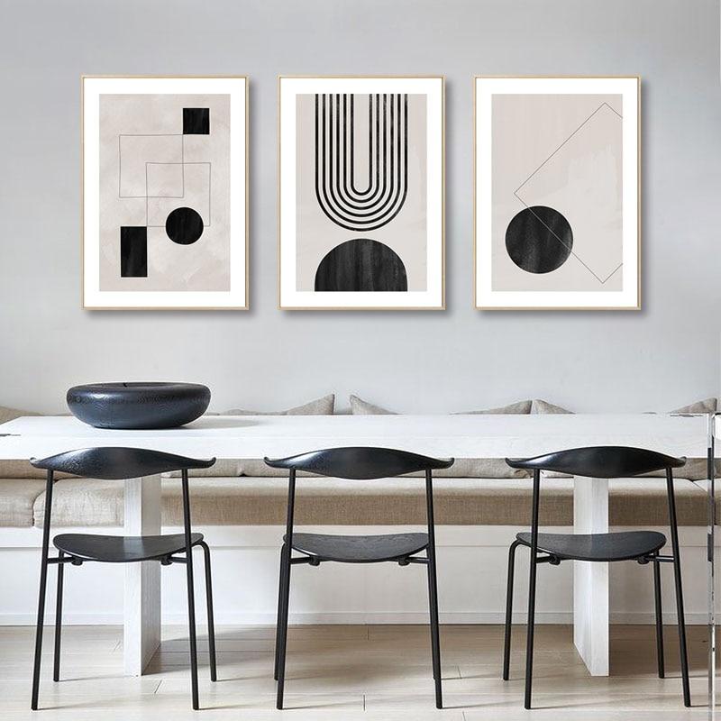 Tableau Géométrique Scandinave