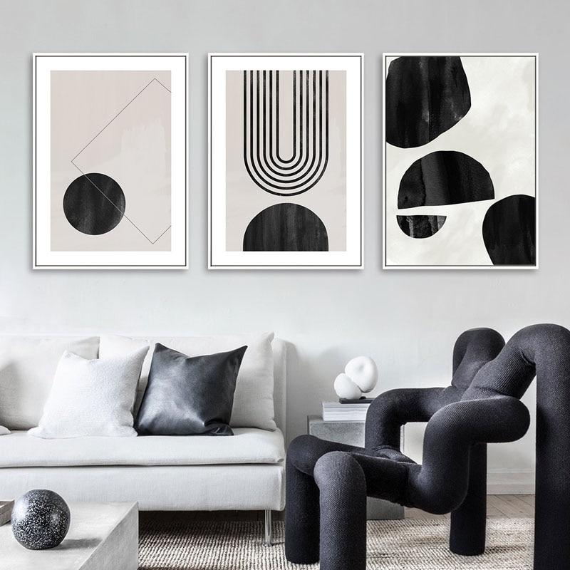 Tableau Géométrique Scandinave