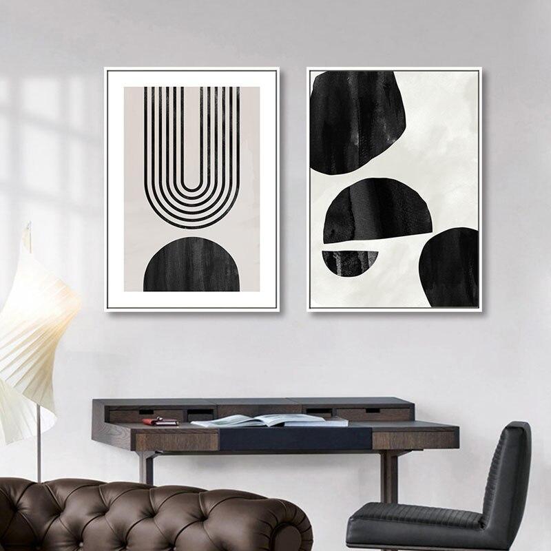 Tableau Géométrique Scandinave