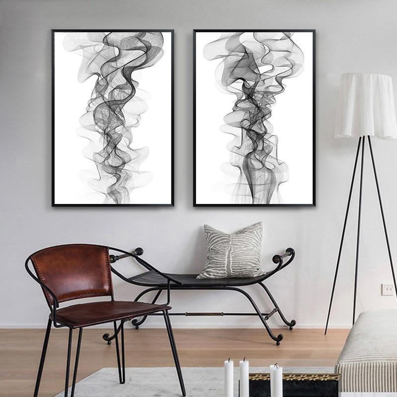 Tableau Abstrait Blanc