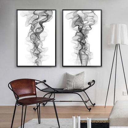 Tableau Abstrait Blanc