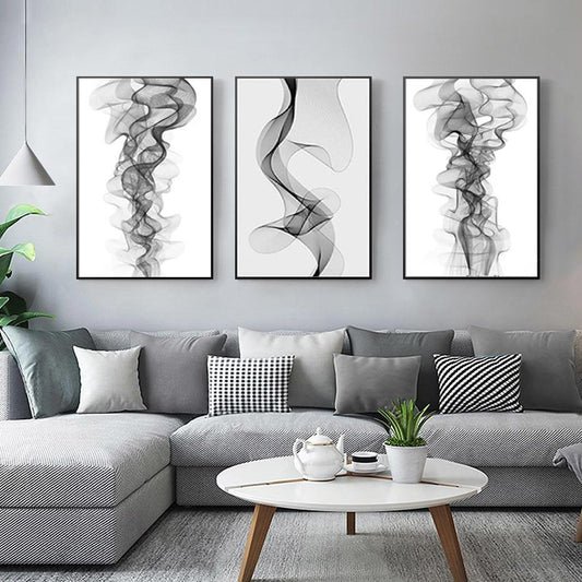 Tableau Abstrait Blanc