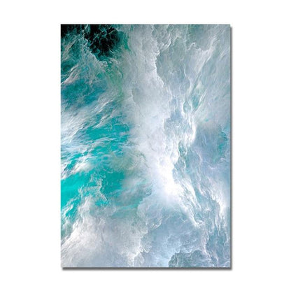 Tableau Scandinave Abstrait Bleu - 50x70cm / C