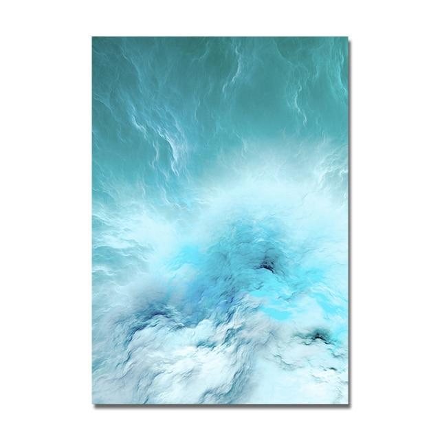 Tableau Abstrait Bleu