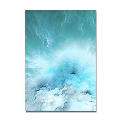 Tableau Abstrait Bleu