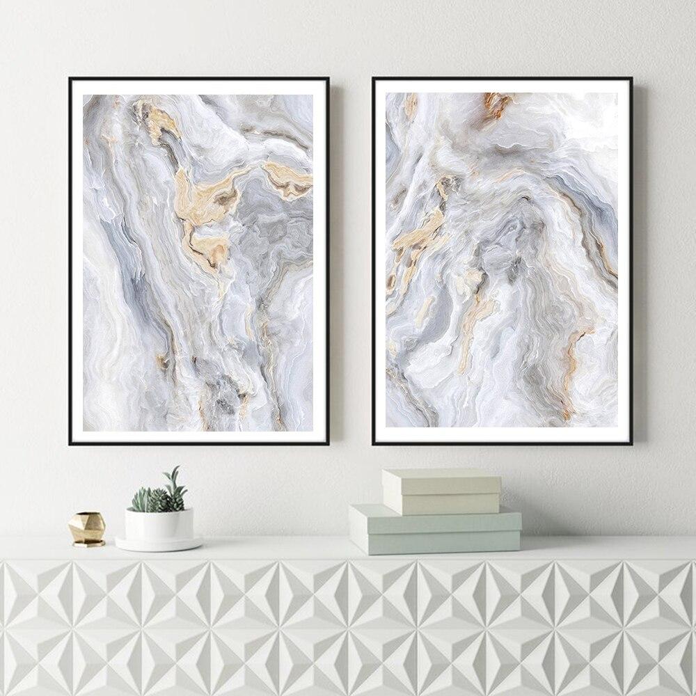 Tableau Abstrait Gris