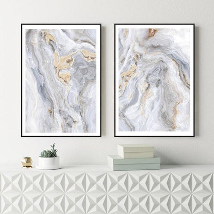 Tableau Abstrait Gris