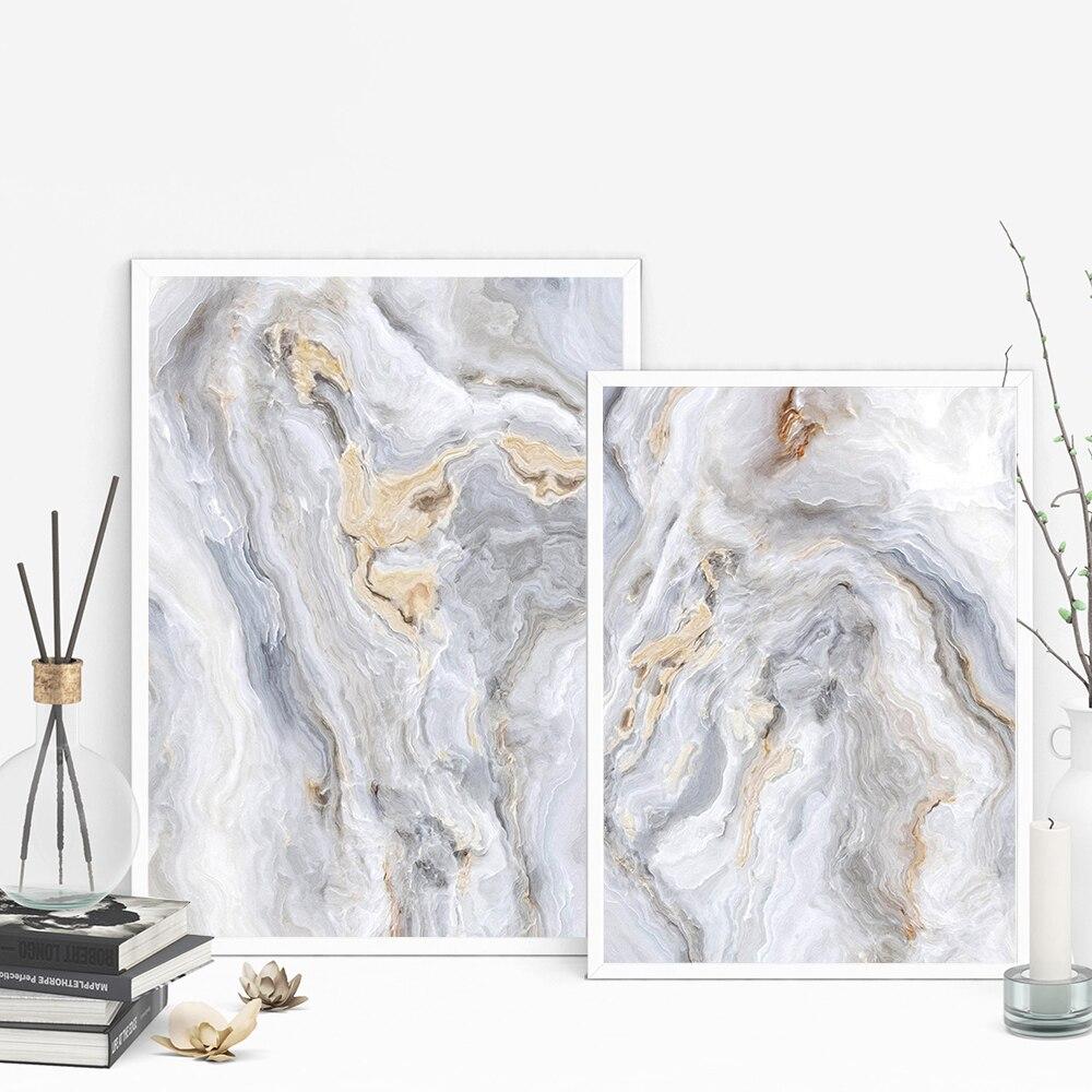 Tableau Abstrait Gris
